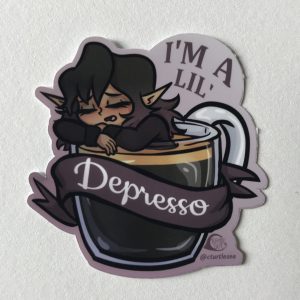 Depresso Sticker